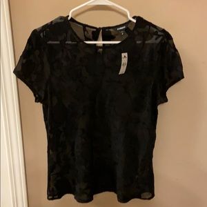 Brand- Express floral pattern, see through top